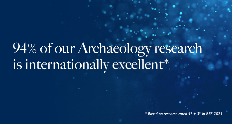 94% of our Archaeology research is internationally excellent