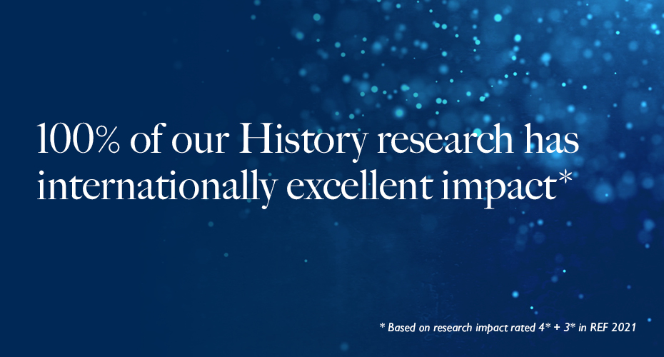 100% of our History research has internationally excellent impact
