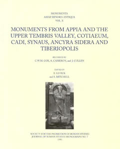 Monuments from Appia and the Upper Tembris Valley... (1993)<br /><a href='/classics/staff/mitchell/'>Stephen Mitchell</a> (Co-ed.)