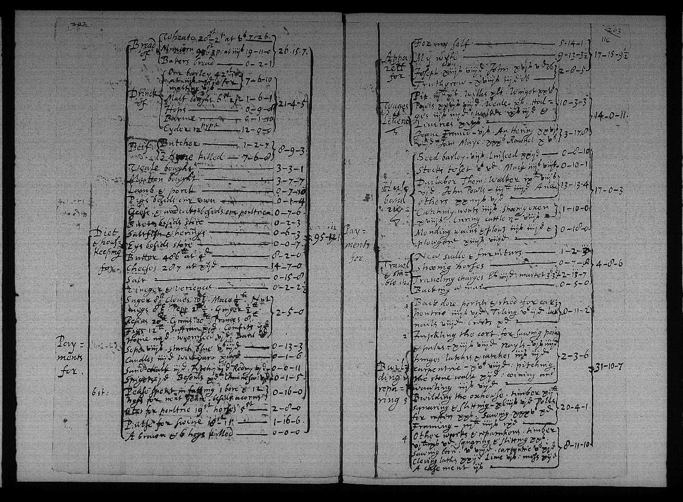 HERB Figure 2: An excerpt of John Coke’s summary account for 1612